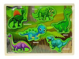 Układanka drewniana DINOZAURY 1