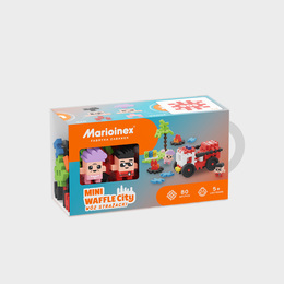 Klocki MINI WAFLE Wóż strażacki 80el 1