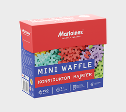Klocki MINI WAFLE konstruktor MAJSTER 200el 1