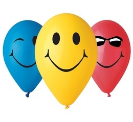 Balony z nadrukiem USMIECH 5szt 1