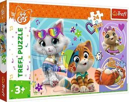 Puzzle 24 Maxi WESOŁE KOTKI 44 koty 1