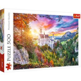 Puzzle 500 Widok na zamek Neuschwanstein, Niemcy 1
