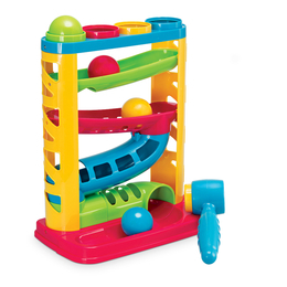 ZJEŻDŻALNIA Z PIŁECZKAMI I MŁOTKIEM SMILY PLAY  1