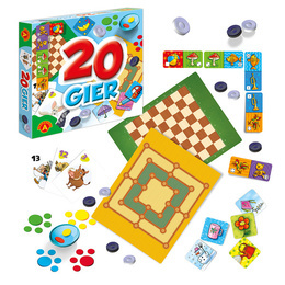 ZESTAW 20 GIER GRA DLA DZIECI I NIE TYLKO 1