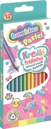 Kredki pastel trójkątne  BAMBINO 12kol  1