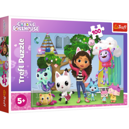 Puzzle 100 Koci Domek Gabi 1