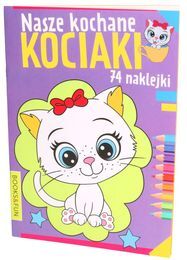 Kolorowanka Nasze kochane KOCIAKI 74 naklejki 1
