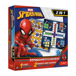 Gra 2w1 Chińczyk, Węże i drabiny Spiderman  1
