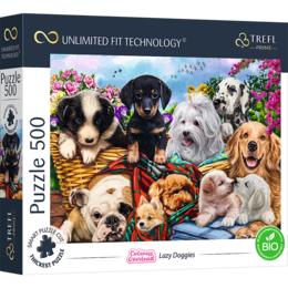 Puzzle 500 UFT Lazy Doggies 1