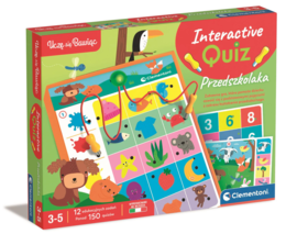 Gra edukacyjna INTERAKTYWNY QUIZ PRZEDSZKOLAKA Clementoni 1