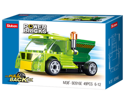 Klocki Sluban WYWROTKA auto z napędem POWER BRICKS 49el 1