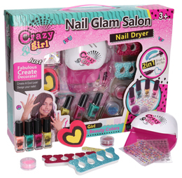 Zestaw do zdobienia paznokci  MANICURE lakiery suszarka 1