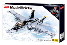 Klocki Sluban SAMOLOT BOJOWY Model Bricks ARMIA 1