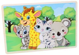 Układanka drewniana ZWIERZĘTA puzzle 1