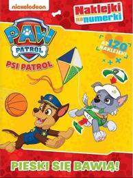 Książka PSI PATROL Pieski się bawią! Naklejki na numerki 1