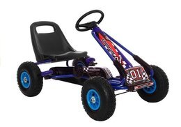 GOKART niebieski pompowane koła 1