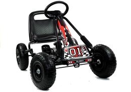 GOKART czarny pompowane koła 1