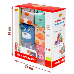 Miękkie klocki sensoryczne Smily Play 1