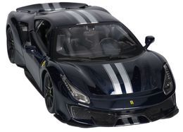 Auto Ferrari 488 Pista Blue model metalowy BURAGO 1:24 1