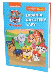 Książka ZADANIA NA 4 ŁAPY zeszyt zadań PSI PATROL 1