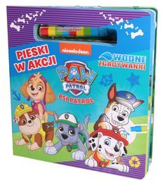 Książka kolorowanka wodna PSI PATROL Pieski w akcji 1