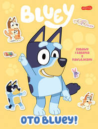Książka BLUEY zabawy i zadania z naklejkami - zeszyt zadań 1
