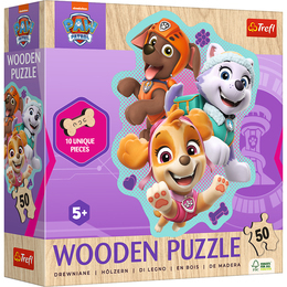 Puzzle 50 drewniane Wesoła gromadka piesków PSI PATROL 1