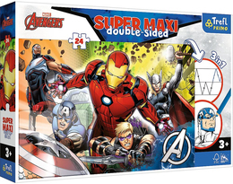 Puzzle 24 SUPER MAXI double-sided, Silni Avengers 1