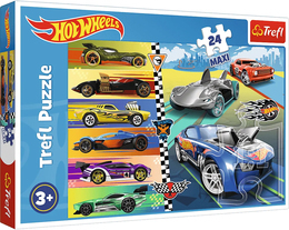 Puzzle 24 Maxi HOT WHEELS - szybkie Hot Wheels 1