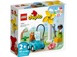 Klocki LEGO DUPLO Turbina wiatrowa i samochód elektryczny 1