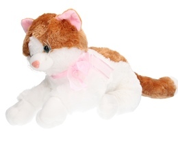 Maskotka KOT leżący z głosem 53cm miauczy 1