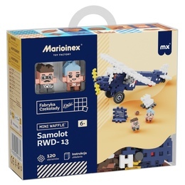 Klocki konstrukcyjne WAFLE MINI Samolot RWD-13 Wedel 1