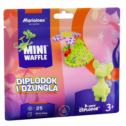 Klocki konstrukcyjne WAFLE MINI Diplodok i dżungla 1