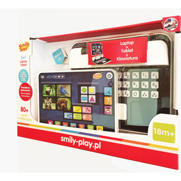 Edukacyjny laptop i tablem 2w1 Smily Play 1