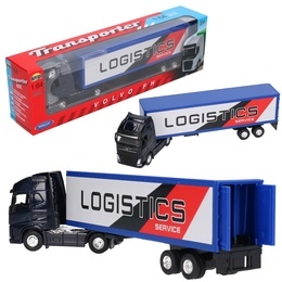 Auto TIR LOGISTIC model metalowy 1:64 WELLY 1