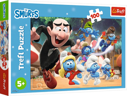 Puzzle 100 SMERFY Nauki Papy Smerfa 1