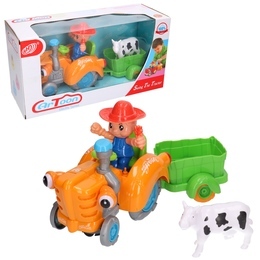 Muzyczny traktor na baterie dla malucha - światło, dźwięk 1