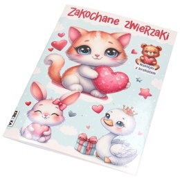 Kolorowana z naklejkami ZAKOCHANE ZWIERZAKI 1