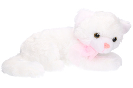 Maskotka KOT leżący z głosem 31cm miauczy 1