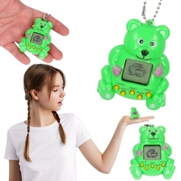Gra elektroniczna TAMAGOTCHI MIŚ tamagoczi brelok - nakarm zwierzątko 1