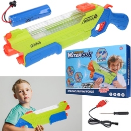 Automatyczny pistolet na wodę ze zbiornikiem na akumulator, ładowarka USB 1