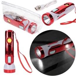 Mini Latarka LED z ładowarką USB 1