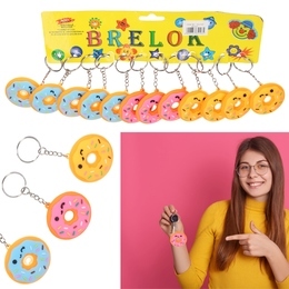 Brelok DONUT zestaw 12szt 1