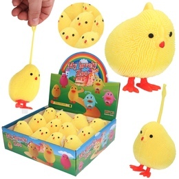 Świecący KURCZAK gadżet antystresowy PUFFER BALL 1