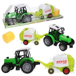 Traktor z przyczepą BELOWNICA BELARKA maszyna rolnicza 1