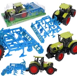 Traktor z broną, maszyna rolnicza 1