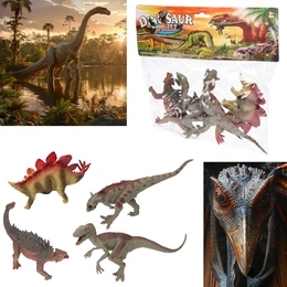 Figurki DINOZAURY zestaw Jurajski Park 1