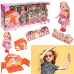 Lalka mini + domek i wyposażenie 1