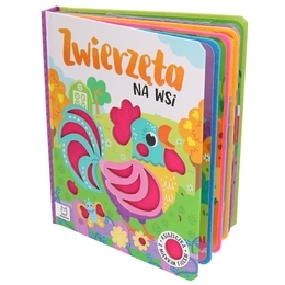 Sensoryczna książka ZWIERZĘTA NA WSI - książeczka z filcem 1