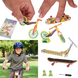 Hulajnoga, deskorolka mini, rower - fingerboard, fingerbike zestaw 3w1 1